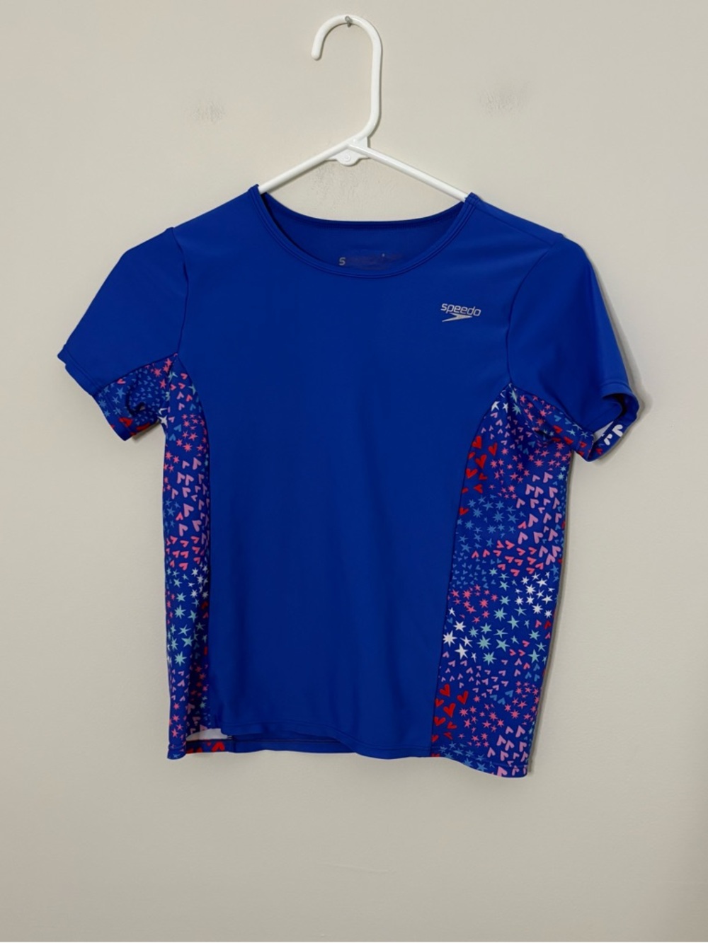 Speedo Girls Large Purple Large Swim Shirt Rash Guard 50+